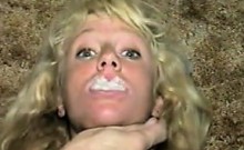 Cute Blonde Slave Duct Taped Classic