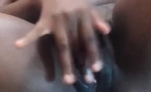 Dirty Ebony Slut Masturbates