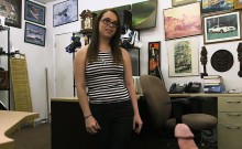 Slut With Glasses Pounded By Pawn Keeper In His Pawnshop