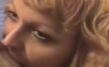 Maturish Blonde Crack Whore Sucking Shaft With Facial