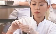 Teen Asian Nurses Rubbing Shafts For Sperm Medical Exam