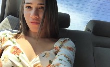 Sasha V No Panties In The Uber Ride Of Shame Hd