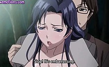 Big boobed anime milf gets fucked