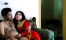 Married Indian Couple Have Sex On The Couch