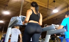 big booty at gym