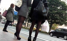 candid asian pantyhose