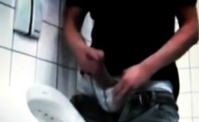 Azeri Jerking Huge Cock At Public Toilet
