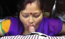 Desi Aunty Giving Blowjob And Deepthroat Drank Cum