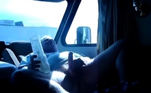 Truck Driver Masturbating