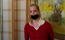 Blonde fetish gagged and fucked