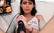 Shemale tranny enjoying solo masturbation