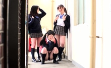 Japanese Teen In Uniform Banged Sideways