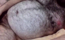 Fascinating mature Bear masturbating Part 2 doing a Cam Show