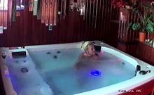 French blonde Milf gets fucked in a jacuzzi