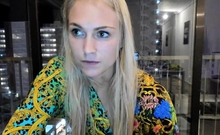 Hot Blonde Babe Solo Masturbation