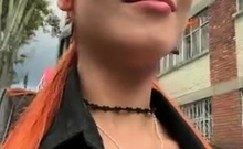 Petite Amateur Redheaded Teen Pisses And Sucks Cock