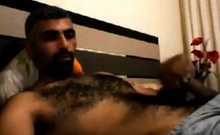 Hairy Horny Daddy Strokes His Big Cock