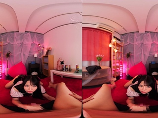 Asian amateur babe give a hot blowjob in POV