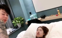Japanese teen blowjob with creamy mustache