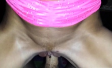 Trashy Blonde MILF Rides Cock in POV Homemade Video