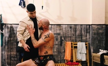 Bastian Karim offers Guillaume Wayne some comfort