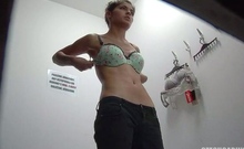Small tits and flat belly