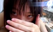 Japanese teen sucking a dick and she is shy 8452000968562589
