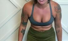 Cute curly brunette solo webcam masturbation