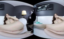 VR masturbating solo video with Bobbi