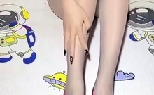 Nylon seamed foot fetish pt2