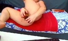 Blonde MILF Plays with 2 Sex Toys on Webcam