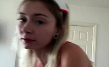 Amateur blonde teen emily austin fucked in pov