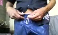 Asian Guy from Sri Lanka Strips and Masturbates on Cam