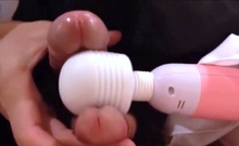 2 Asian Crossdressers Play with Sex Toys and Cum Hard
