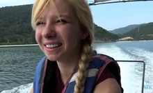 Amateur Blonde Kaira In Mini Skirt Masturbation Scene