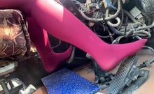 Asian Car Fettish Girl - I Did Warmup The Bus Before