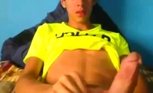 Latin Amateur Twink Masturbating Solo