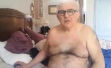 Grandpa Strokes His Meat