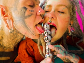 Anuskatzz and Nahlu enjoy some anal play with toys