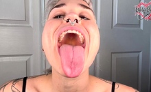 Alt Long Tongue Mouth Fetish - Licking Your Face And