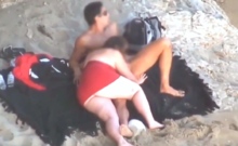 Chubby Niece Devours Cock On The Beach